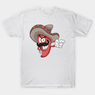 Cute Pepper with Sombrero T-Shirt